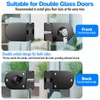 Ranbo Frameless Double-Sided Glass Door Lock,Clamp-On No-Drill,304 Stainless Steel,for 3/8"–1/2"(10-12mm)