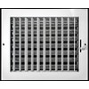 Air Flow Decor 10x6 HVAC Vent Cover Sidewall/Ceiling Adjustable Register, Outside Dimensions: 11.75"w X 7.75"h