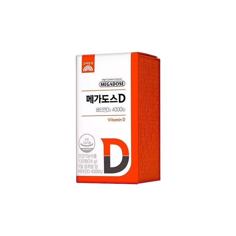 Goryeo Eundan Korea Eundan Megadose D Vitamin D3 4000IU 200mg