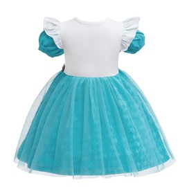 Lito Angels Alice in Wonderland Baby Girl Dress with Headband Casual Costume Fancy Dress Summer Dress Size 12-18 Months 86