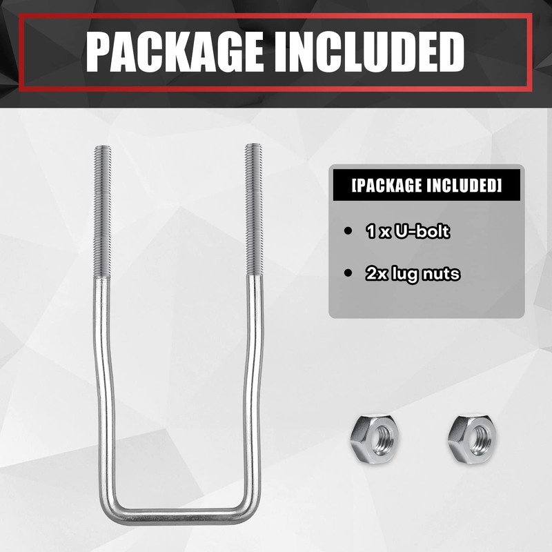 VIAGL U-Bolt Trailer Spare Tire Bracket, Spare Tire Carrier Galvanized