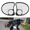 Unbranded Black Inner Fairing Mount Rearview Mirror For Harley Electra