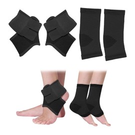 Yiirin 2 Pairs Kids Ankle Support,Ankle Support for Sprained Ankle,Kids Foot Supports Set,Sprained Ankle Brace,Foot Compression Support,Foot Support Kid for Jogging Running Fitness
