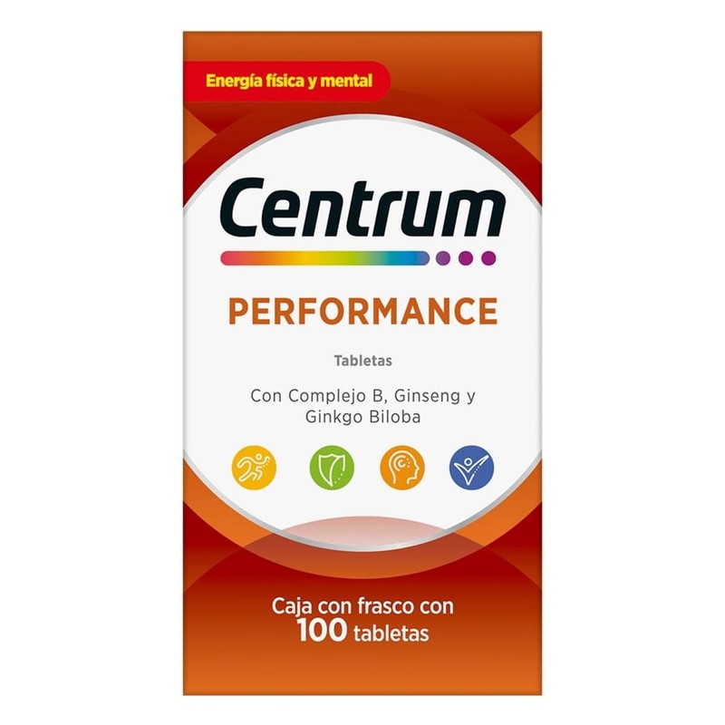 Centrum Multivitamínico Performance con Magnesio, Vitamina C, Vitamina D y