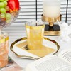 I00000 60PCS Gold Plastic Cups,10 oz Clear Plastic Cups with