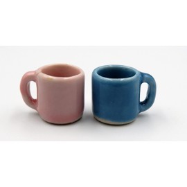 20 Realistic Mini Coffee Cups, Assorted Colors for Kitchen Decoration Miniatures Food Kitchen by 1 Shopforyou