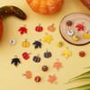 Mikovivi 24pcs Fall Charms, Maple Leaf Pendant Charms Pumpkin Charms