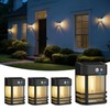 btfarm 4 Pack Solar Wall Lights Outdoor, Dusk to Dawn