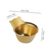 MAGICLULU 2pcs Salad Dressing Container Small Sauce Tray Bear Shape