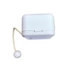 BinkeGG White Plastic Pull String Cord Music Box with Sankyo