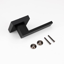 Probrico Heavy Duty Half Dummy Lever in Matte Black, Non-Turning Interior Inactive Door Handle for Clost Pantry, Left or Right Handed, 1 Pack