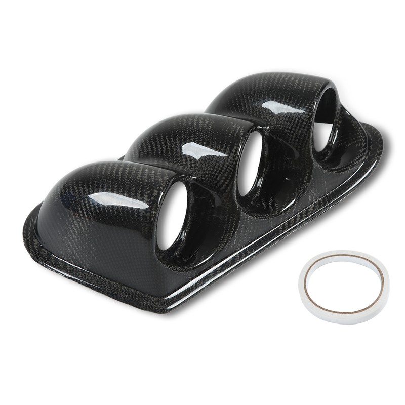 52mm Carbon Fiber Dash Board Triple Gauge Pod Holder Replacement
