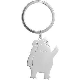 xutao Stainless Steel Cute Frog Keychain Gifts for Women Girls Funny Frog Car Keychain Bag Wallet Accessories, multicoloured