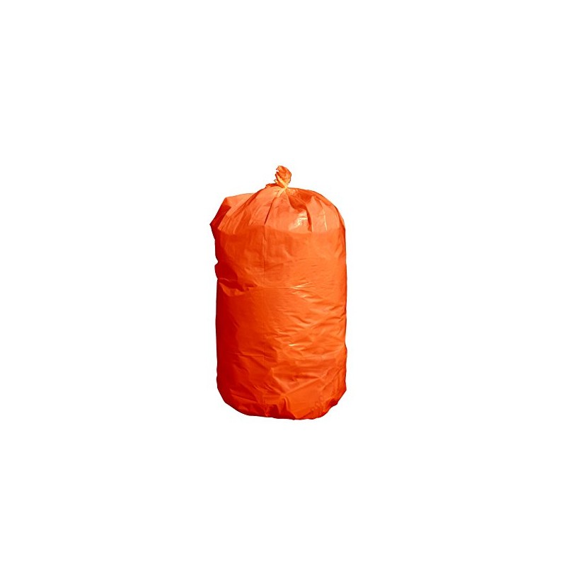 USA-Made Durable Facilities Maintenance Quality Trash Bags (44-55 Gallon, ORANGE)