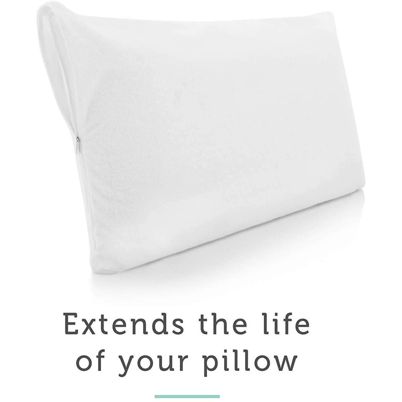 COMFORTNIGHTS Terry Towelling Waterproof Zipped pillow protector 50x70cms