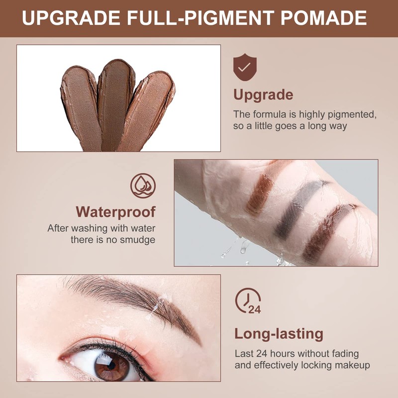 Eyebrow Stamp Stencil Kit for Beginner - Simpout Eye Brow