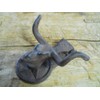Vintage Cast Iron Antique Style Rustic Bull Steer Door Knocker
