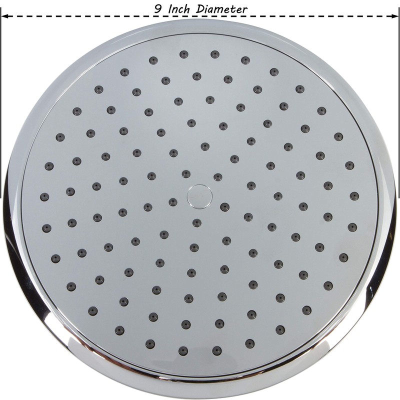 Waterfall Showerhead - 9 Inch Large Overhead Rain Shower Head