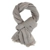 Ella Jonte Wide Men's Scarf in 3 Colours Blue Beige