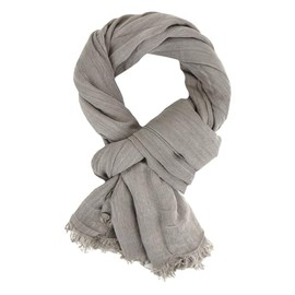 Ella Jonte Wide Men's Scarf in 3 Colours Blue Beige or Grey Anthracite, beige