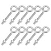 PATIKIL M5x40mm Eye Bolts, 10 Pcs Carbon Steel Threaded Eyebolt