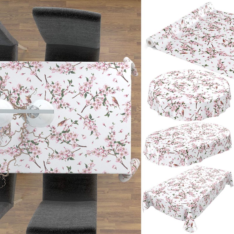 Anro Oilcloth Wax Tablecloth, Washable