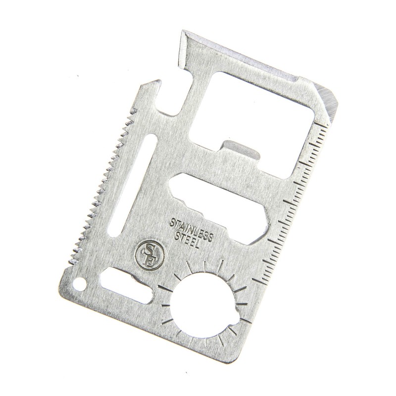 SE 11-Function Stainless Steel Survival Pocket Tools (Pack of 5)