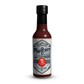 Flavor and Fire Foods, Black Garlic, Columbus Hot Sauce, Pepper Infused, Award Winning, North Market Hot Sauce, Amazing Flavor, Great on Meat, Poultry, Seafood, Tofu, Made in Ohio (5oz, Black Garlic)