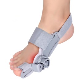 Bunion Corrector for Women Big Toe, Orthopedic Bunions Correction with Non-Slip Toe Separators for Women, Adjustable Toe Straightener Suitable for Left/Right Feet Hallux Valgus Relief (1, Gray)