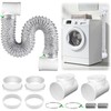 4 Inch Silver Dryer Vent Hose for Tight Space Includes