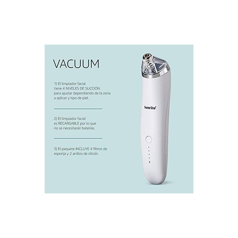Howlite Vacuum, Limpiador facial contra puntos negros e imperfecciones