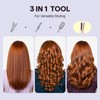 Wavytalk Cool Curl Airflow Styler, 2 in 1 Flat Iron