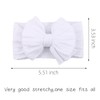KIDOCHEESE Baby Headbands Super Stretchy Hair Bows Soft Nylon Hairbands