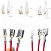 Lsgoodcare 15Pcs 6.3MM 4.8MM 2.8MM Switch Socket Spring Belt Cable