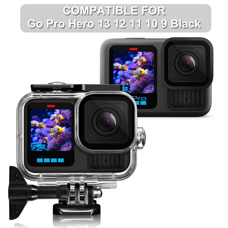 BO&DQQ 196FT/60M Waterproof Case Compatible with Go Pro Hero 13/12/11/10/9
