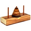 Tower v Hanoi 9 round, puzzle wood concentration game with