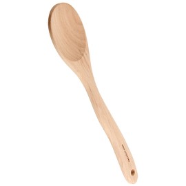 Fackelmann Kochlöffel 30 cm, Rührlöffel aus Buchenholz, Küchenhelfer für beschichtete Pfannen und Töpfe (Farbe: Braun), Menge: 1 Stück