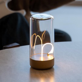 Auge Mini Tabe Light with Breathing Effect, Ideal as Atmosphere or Playing Games (Golden)