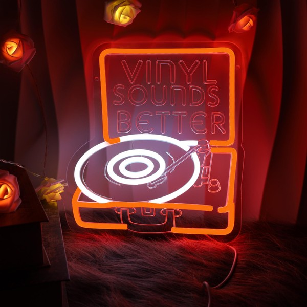 Vinyl Collector Neon Sign - CD Neon Sign Retro music