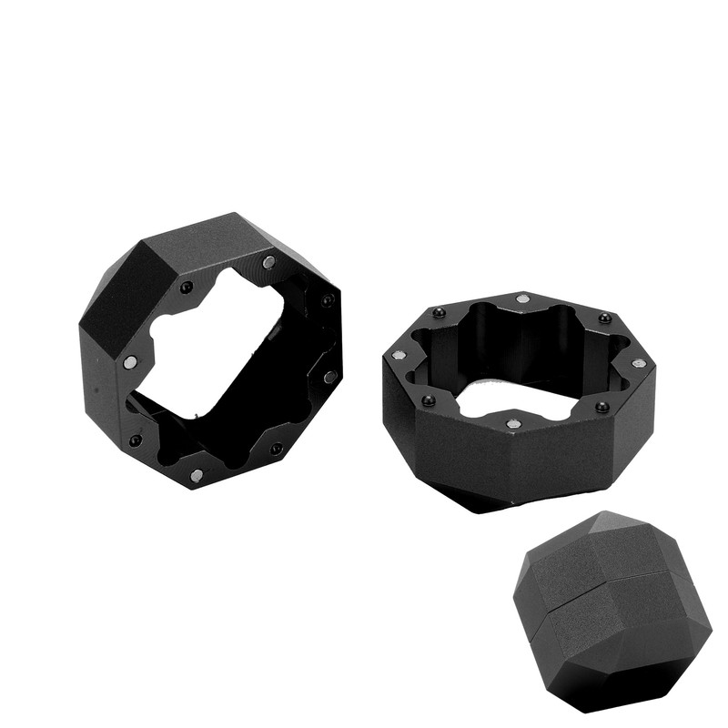 Pocket Billiard Chalk Holder Octagonal Mini Pool Cue Tip Chalk