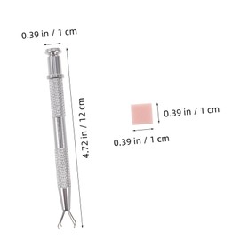 Baluue 1bag Nail Art Sponge with Grabbing Pen Mini Soft Nail Sponges Blending Tool for Gradient Effects for Manicure and Blush Blending Safe and