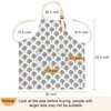 2 Pieces Linen Cooking Kitchen Apron for Women and Men