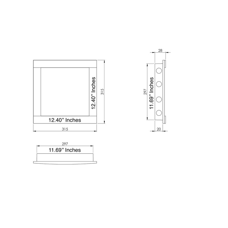 Repa Market Access Panel Door White Opening Flap Cover Plate