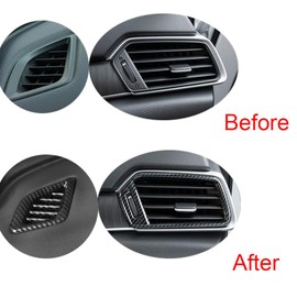 TLIFORT Dashboard Air Vent Air-Conditioner Wind Outlet Cover Frame Trim for 10th Gen Honda Accord 2018 2019 2020 2021 2022, ABS Carbon Fiber