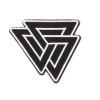 unbranded VALKNUT TRIANGLE PATCH iron-on embroidered NORSE VIKING ODIN PAGAN SYMBOL (1856)