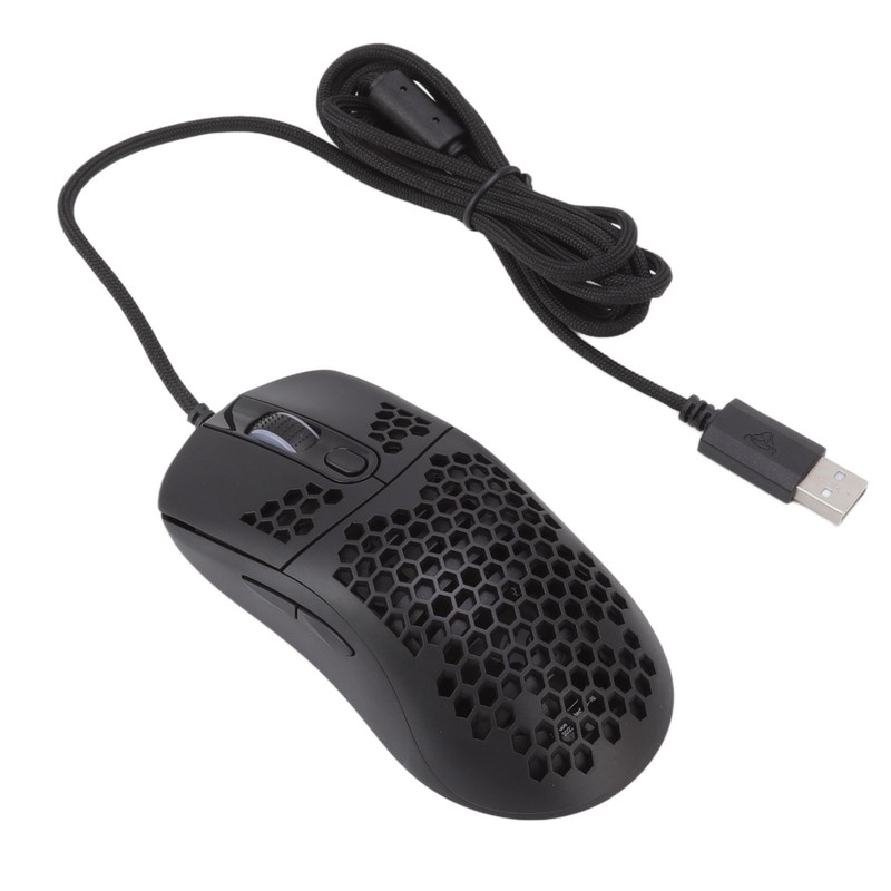 RGB Mouse Cellular Hollow Design Lightweight Wired Backlight 12000DPI 6