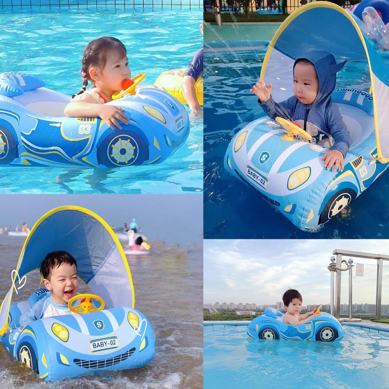 Swim Ring for Children, Baby Float, Foot Insert, with Handle,