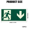 Emergency Exit Sign 300 x 150 mm Extra Photoluminescent Emergency