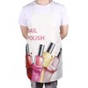 Lurrose Nail Tech Apron Adjustable Neck Long Ties Cosmetic Manicurist