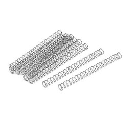 sourcingmap 0.4mmx4mmx45mm 304 Stainless Steel Compression Springs Silver Tone 10pcs